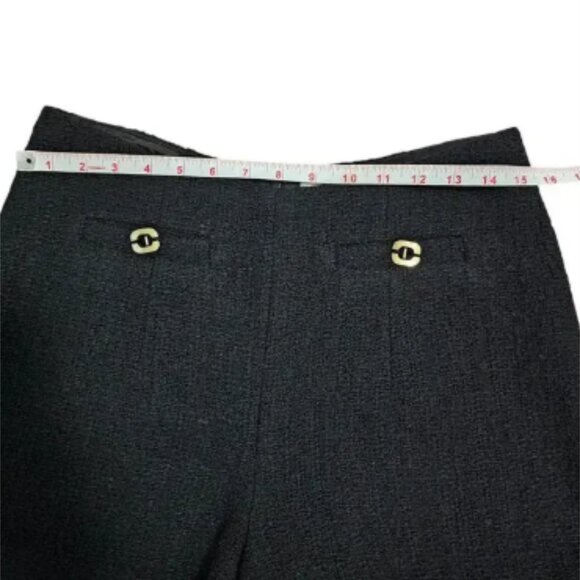 Ba&sh Lady Short Tweed Wool Black Gold Tone Buttons Zip Size 1 Small US 4 - Picture 3 of 5